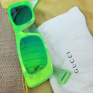 Authentic Rare gucci green sunglasses